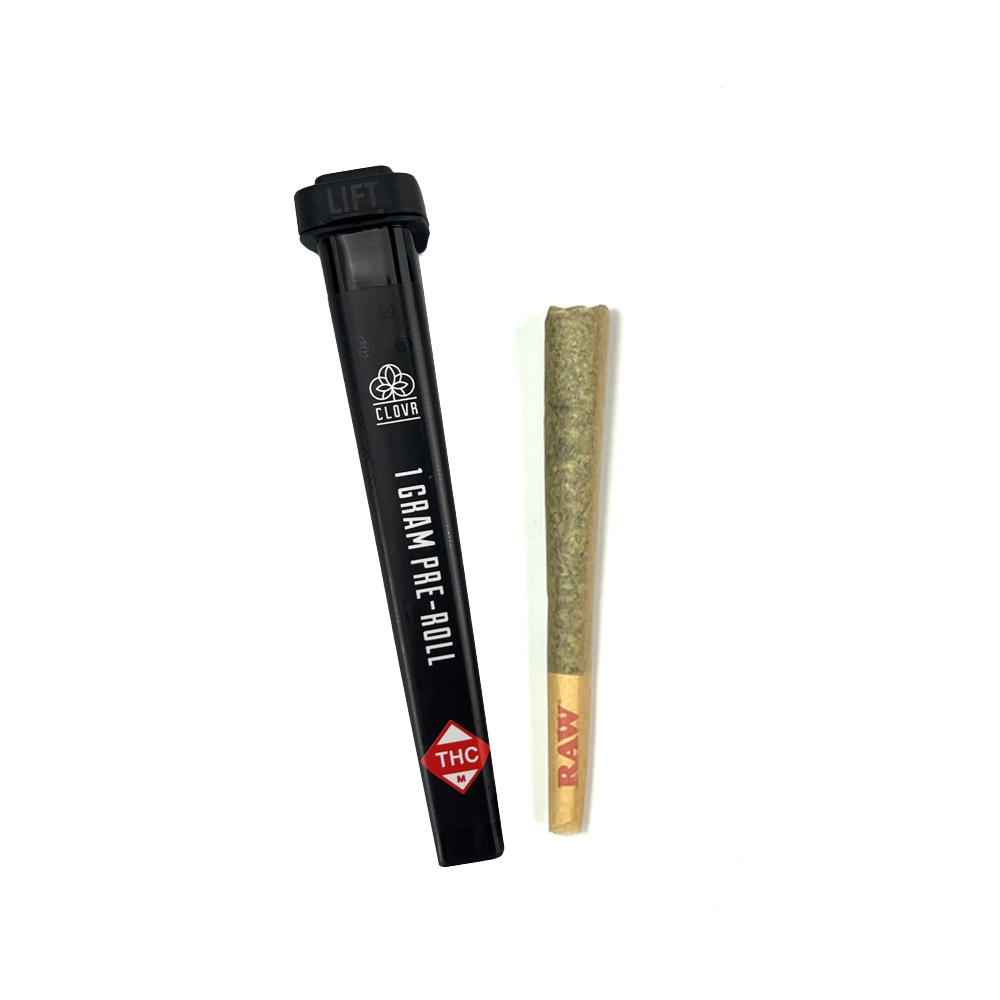 Photograph of product: CLOVR - PREROLL - 1G - GREAT AUNT'S SECRET