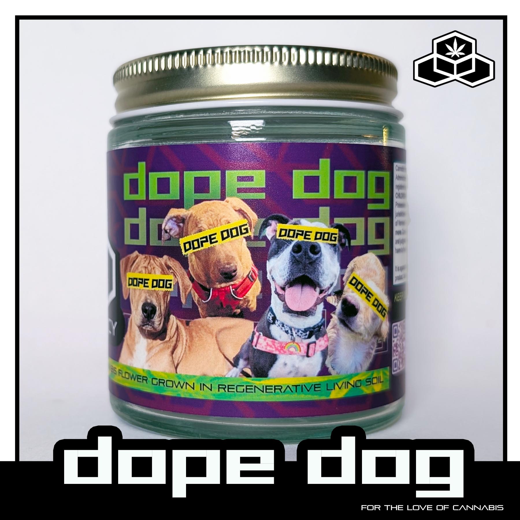 Photograph of product: Dope Dog Jar! - 3.5g