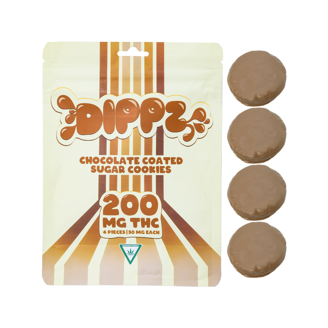 Photograph of Product: Dippz - Chocolate Coated Sugar Cookies (200mg)