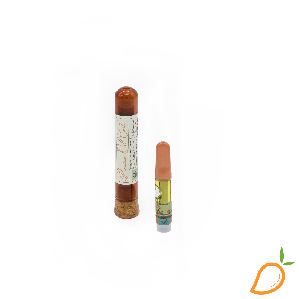 Photograph of product: 1g Black Cherry Gelato Vape Ruby Farms