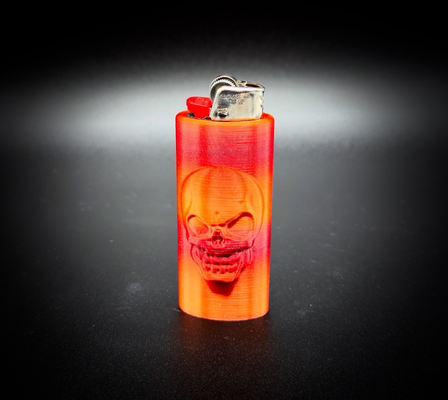 Photograph of product: HighByDesign Bic Lighter Case Skull Edition- Dragon's Breath
