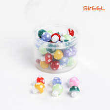 Photograph of product: Mushroom Glass Pendant Minipipe Black Necklace