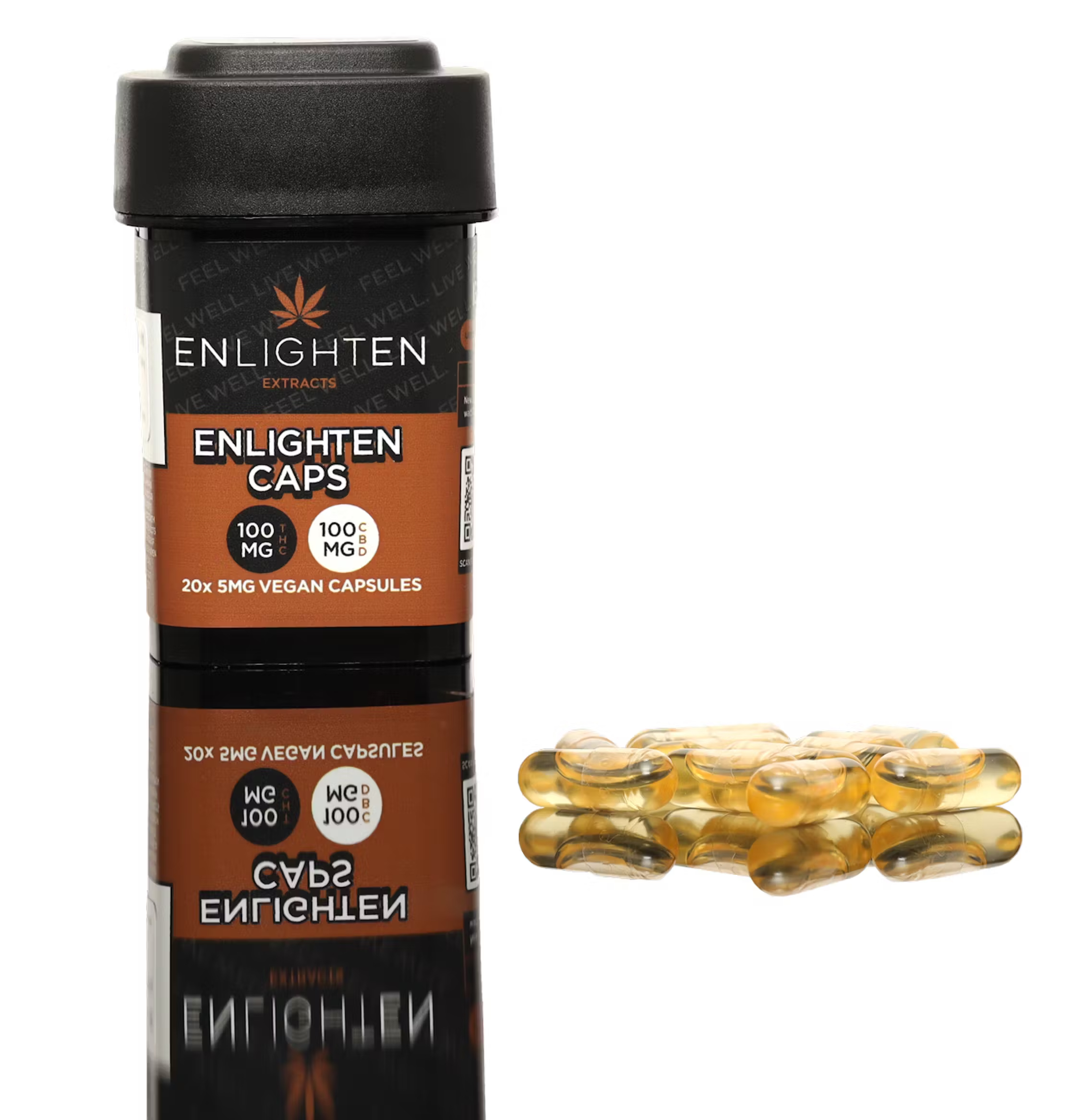 Photograph of product: 1:1 Oui'd Capsules 20-Pack 100mg