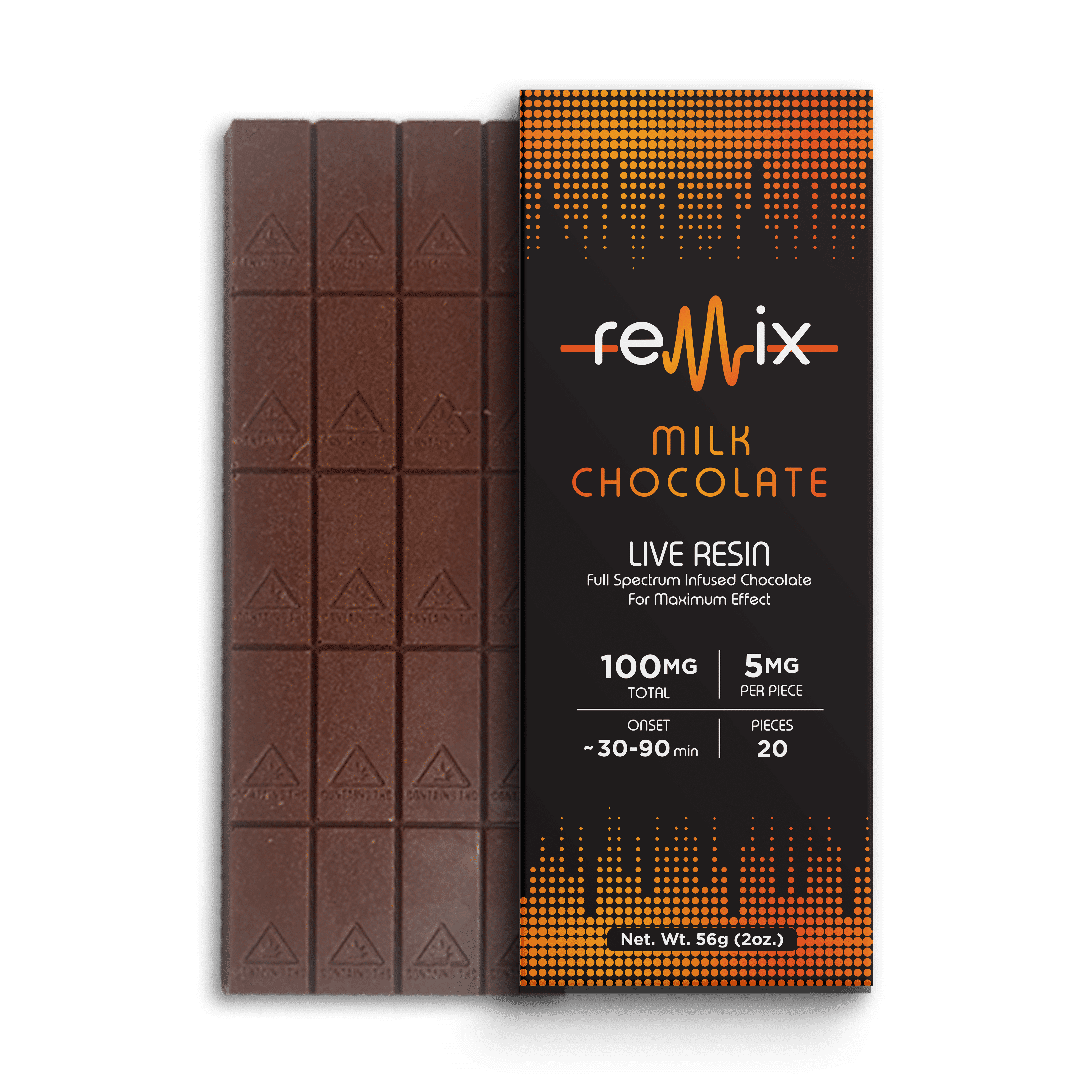 Photograph of product: 1:1:1 TH-oui/CBD/CBG Get Better Milk Chocolate Bar 20pc | 100mg