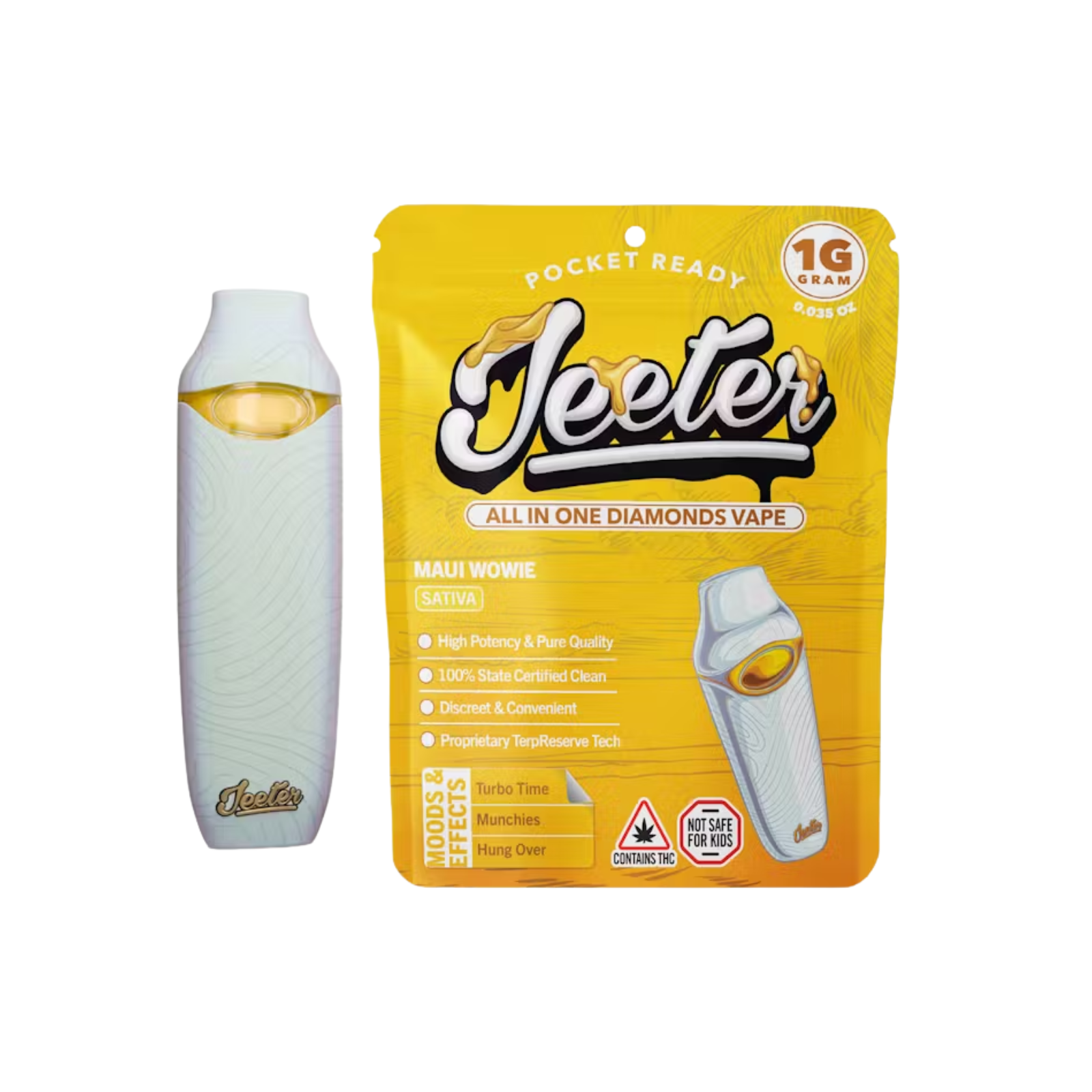 Photograph of product: 1000mg All In One Vape | Maui Wowie | Jeeter