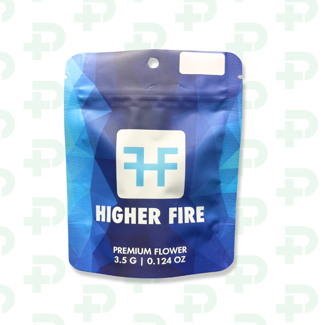 Photograph of Product: Higher Fire Prepack 8th - Blue - Irish Cream - 3.5g