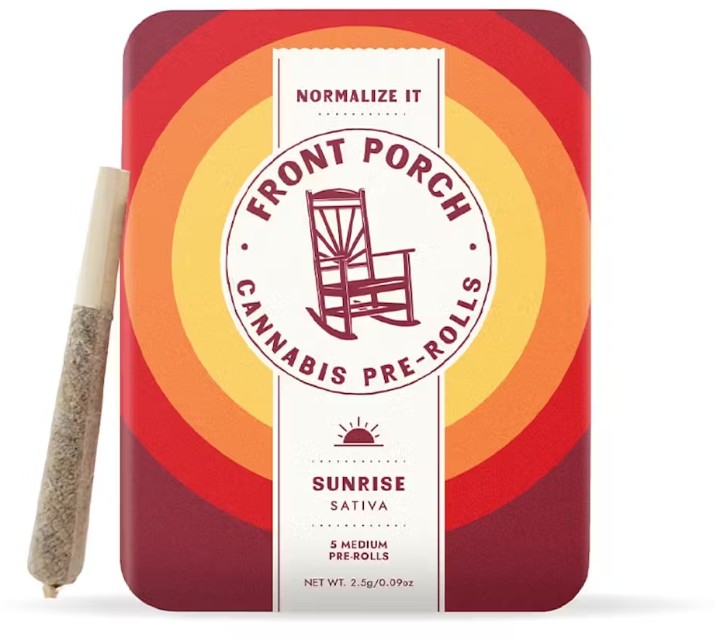 Photograph of product: Front Porch | Oui'd Infused Pre Roll 5pk ( S )