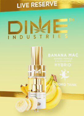 Photograph of product: DIME Industries Banana Mac LR Disposable Vape