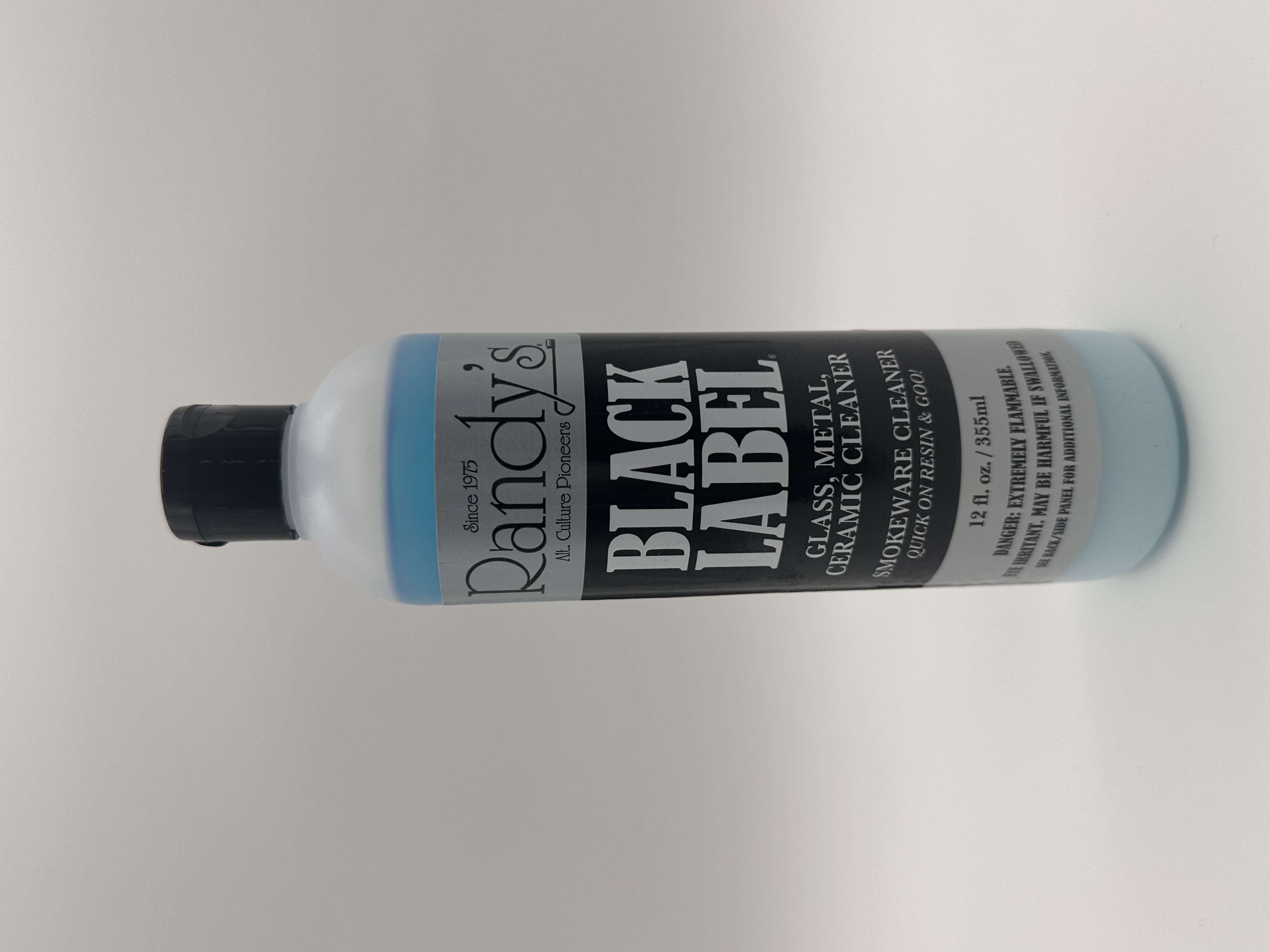 Photograph of product: Randy's - Black Label - 12 fl.oz Glass/Metal/Ceramic Smokeware Cleaner