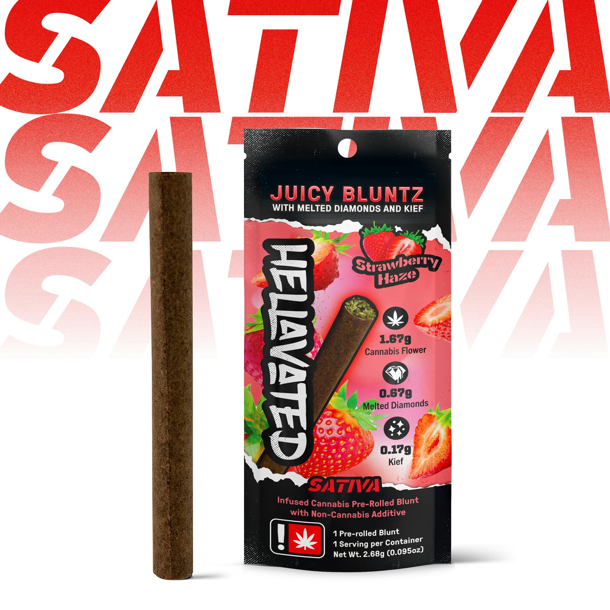 Photograph of product: Hellavated- Strawberry Haze Blunt
