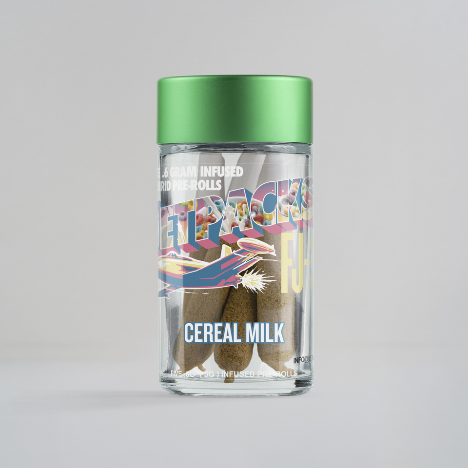 Photograph of Product: Cereal Milk | Infused Pre Roll Pack | 5 Pack | Hybrid | Jetpacks