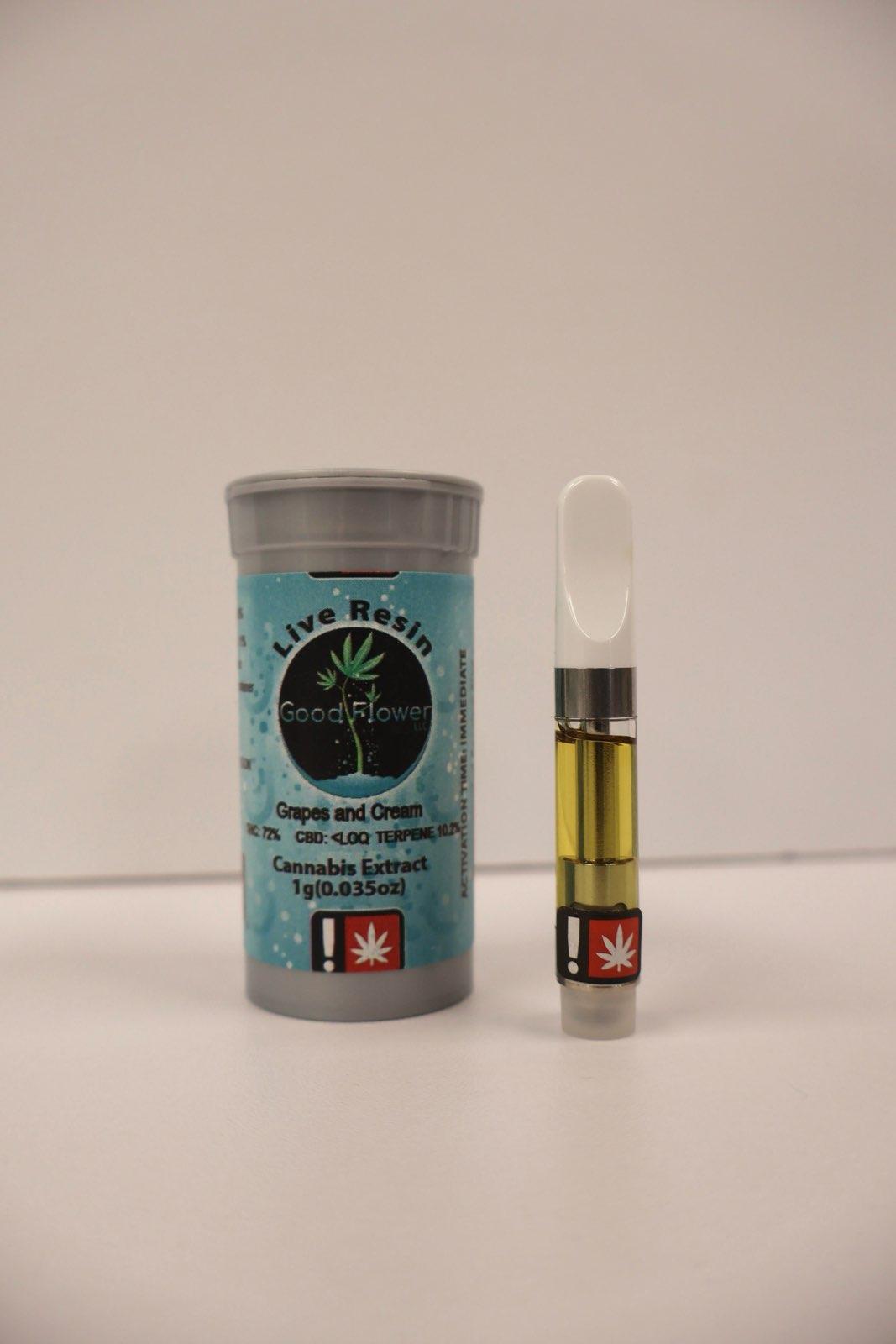 Photograph of product: Good Flower // 1g Lemon Jelly Live Resin Cart