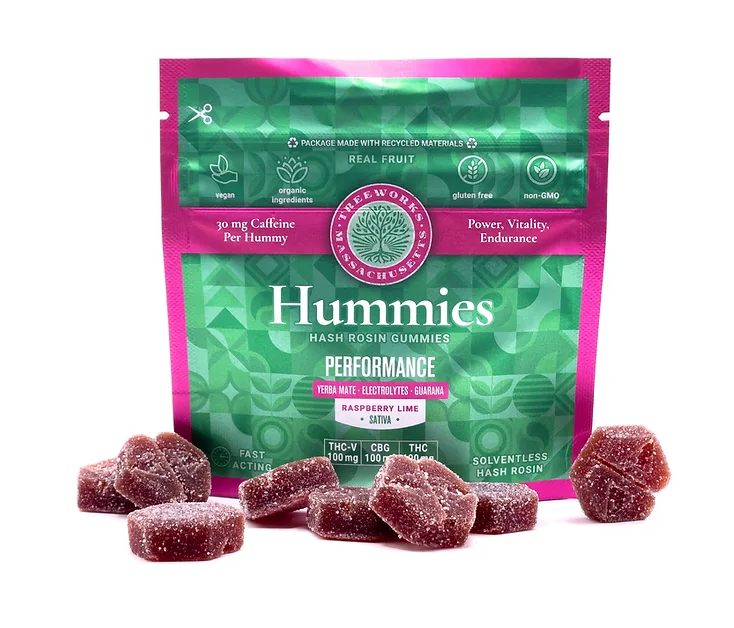 Photograph of product: Performance Hummies - 100mg Rosin Gummies - Treeworks