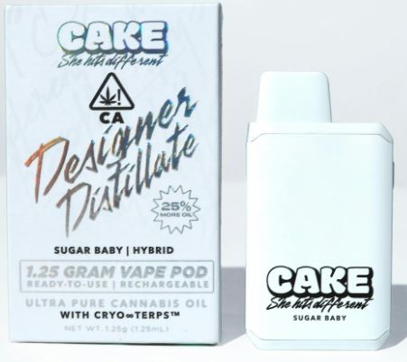 Photograph of product: Cake Designer Distillate All-In-One 1.25g Sugar Baby