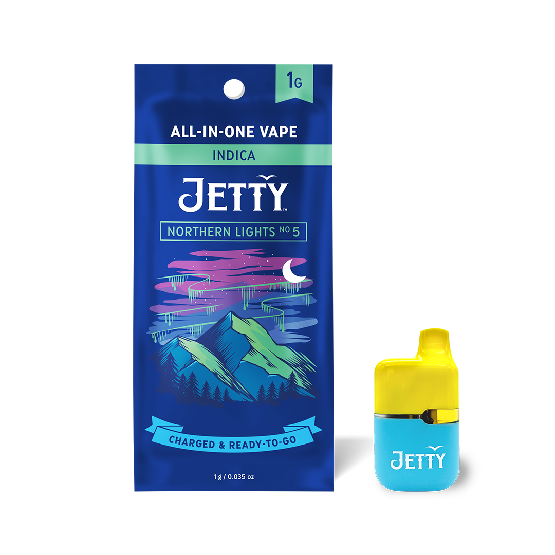 Photograph of product: Jetty - Northern Lights #5 - AIO Vape pen