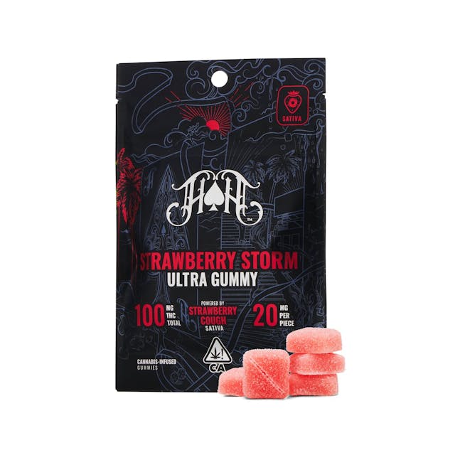 Photograph of Product: Strawberry Storm | 100MG Gummies