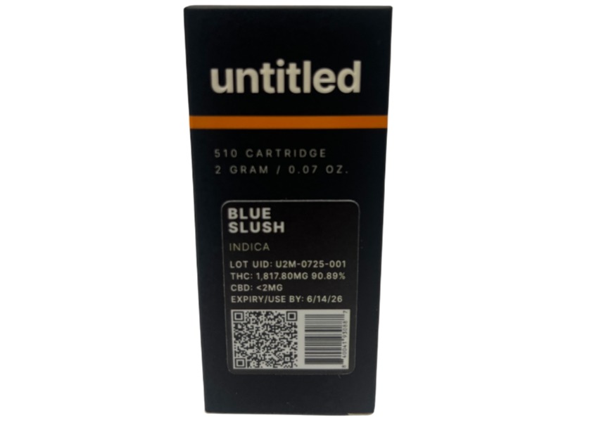 Photograph of product: Untitled Vape 510 Cartridge * * - Blue Slush