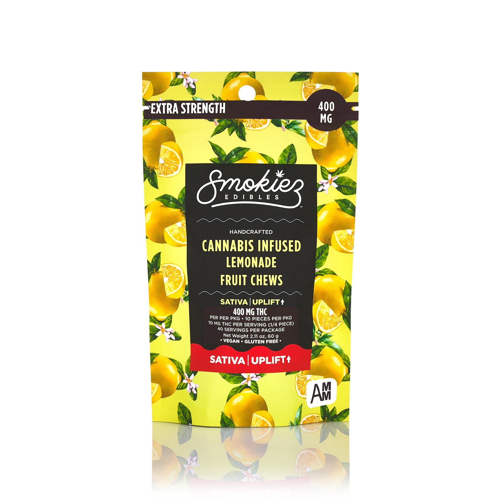 Photograph of product: Lemonade Sweet Gummies - 400mg by Smokiez