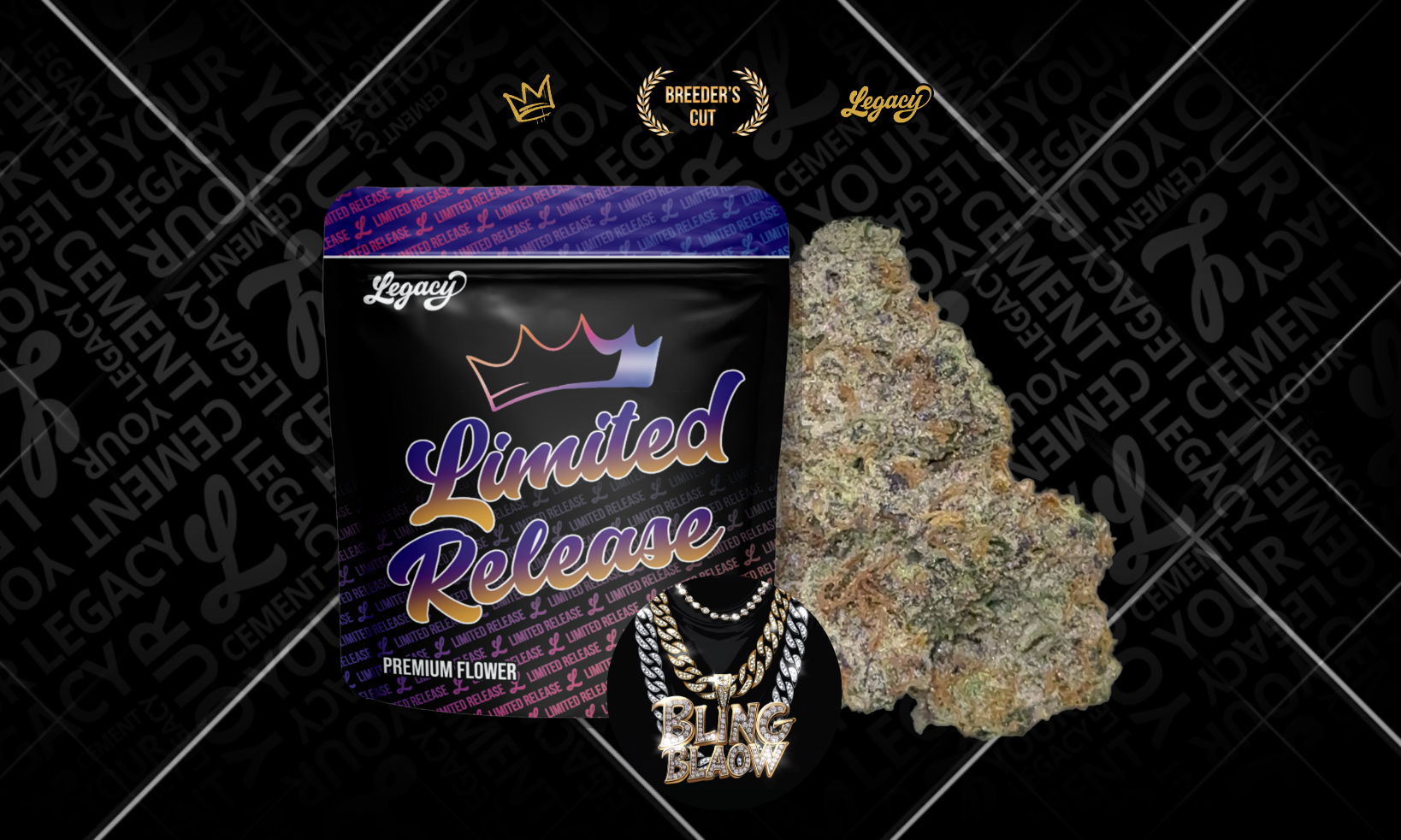 Photograph of product: Legacy | Bling Blaow | Flower - 3.5g