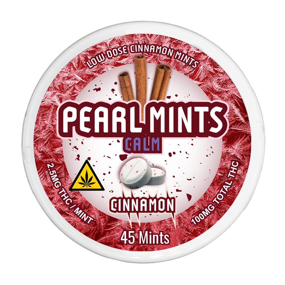 Photograph of product: LUV Edible Calm Pearl Mints Cinnamon