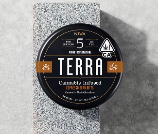 Photograph of product: 100MG TERRA BITES CHOCOLATE COVERED ESPRESSO BEANS