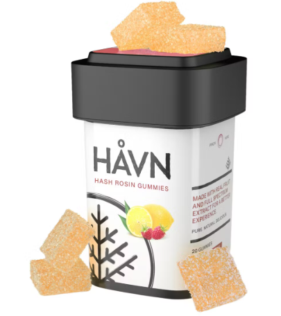 Photograph of product: Gummies | au chocolat Rosin | Raspberry Lemonade Gummies | 5mg Per Serving | 20pk