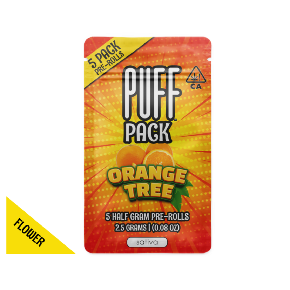Photograph of Product: Orange Tree - sativa - 5 pack pre-rolls - 2.5 gram