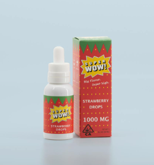 Photograph of product: Super Wow Strawberry Drops 30ml   1000 Mg