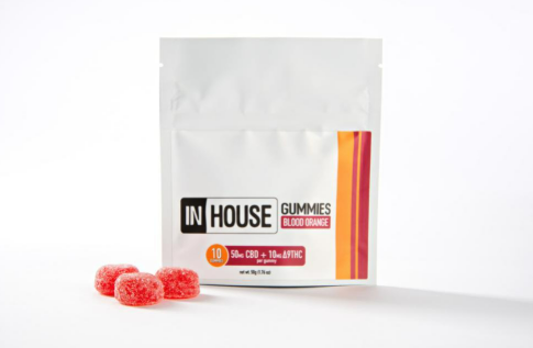 Photograph of product: Gummies | Blood Orange 5TH-oui:25CBD | 100 mg | 10pk | InHouse