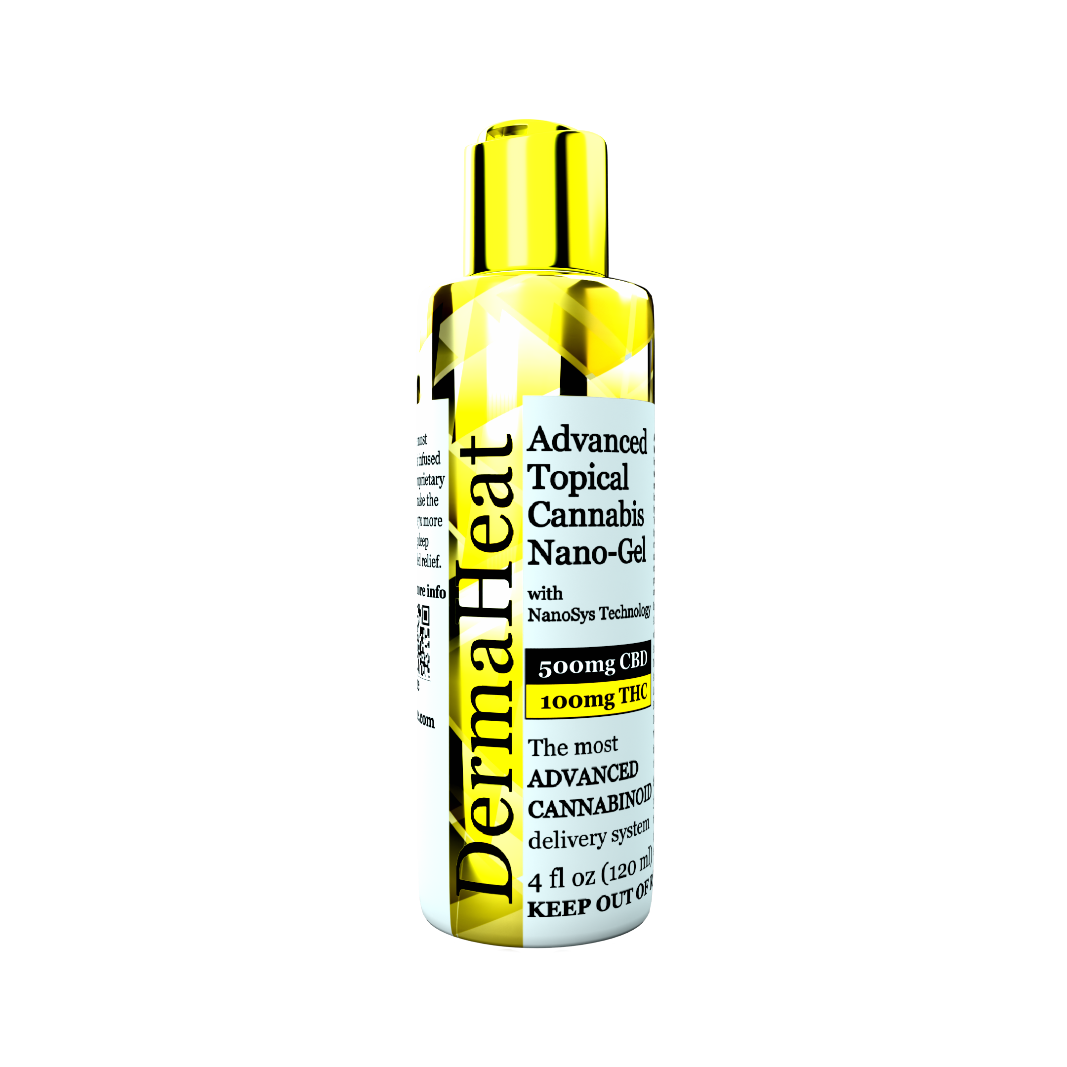 Photograph of Product: 5:1 Dermaheat Advanced Topical Cannabis Nano Gel 500cbd/100thc