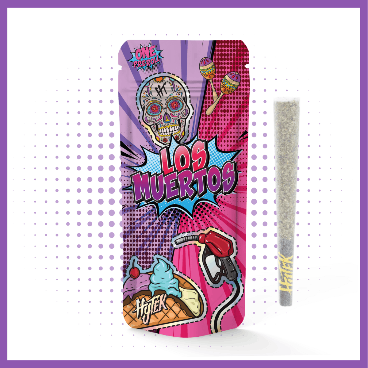 Photograph of product: HYTEK | Preroll | Los Muertos | 1g