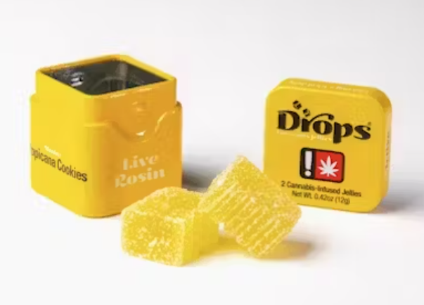 Photograph of product: Drops | 2 pack | Lemon | 100mg TH-oui | Oui'd