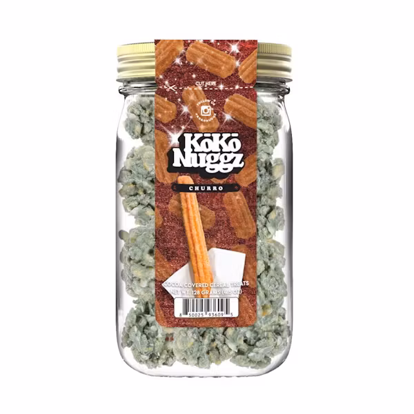 Photograph of product: KOKO NUGGZ / EDIBLES / CRISPY TREATS / CHURRO / 100MG