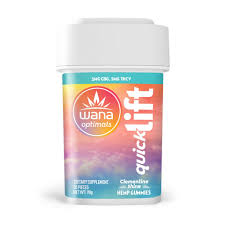 Photograph of product: Quick Lift Clementine Shine 1:1:1 Gummies | 100mg | Wana