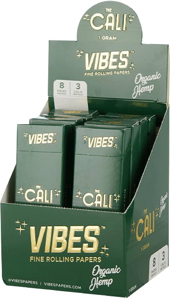 Photograph of product: JM | Vibes | The Cali | Ultra Thin | 3pk | 1g
