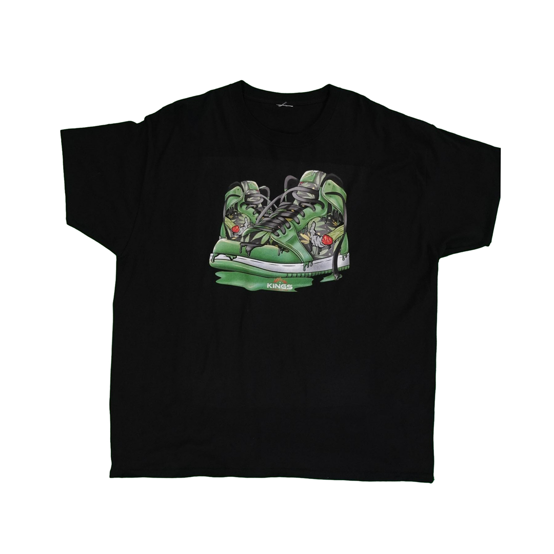 Photograph of product: T-Shirt | KHOF Canna Sneakers S/S | Black | S-XXL