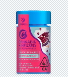 Photograph of product: POMEGRANATE SHAKE - COOKIES - 10PK ROSIN GUMMIES