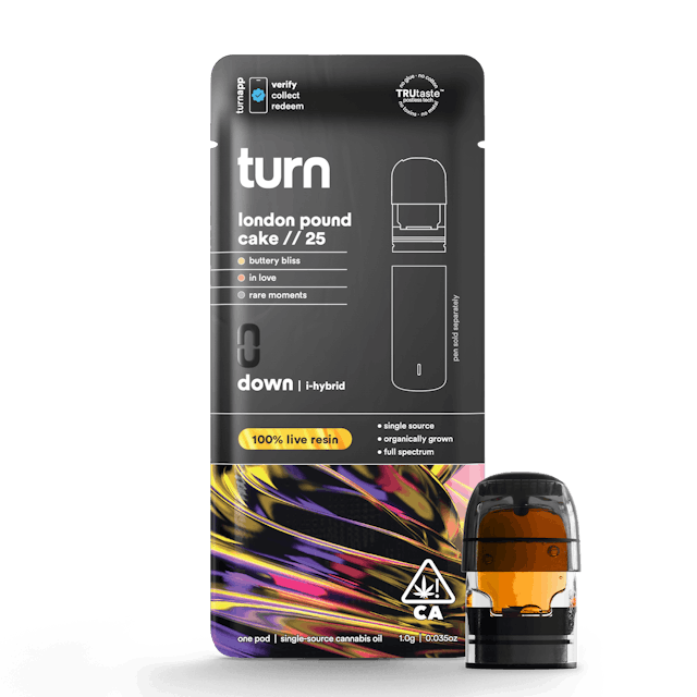 Photograph of product: London Pound Cake // 25 | DOWN | 1G LR Pod