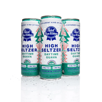 Photograph of product: Daytime Guava (15mg/4pk) High Seltzer [S]