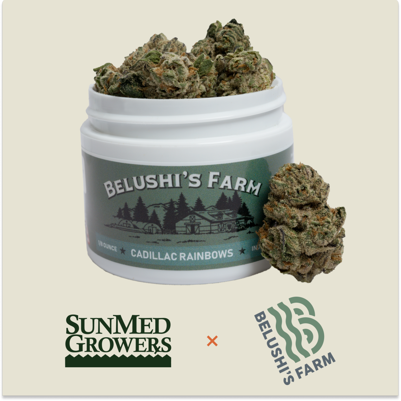 Photograph of product: (BF) Cadillac Rainbows - 3.5g