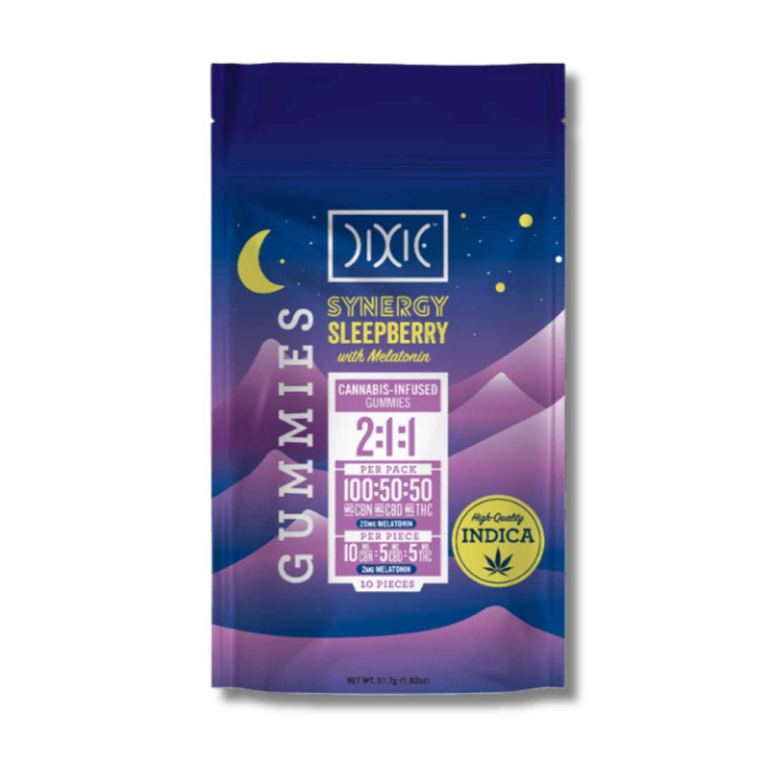 Photograph of product: Dixie - Synergy Sleepberry - 2:1: ummies - 100mg - Oui'd