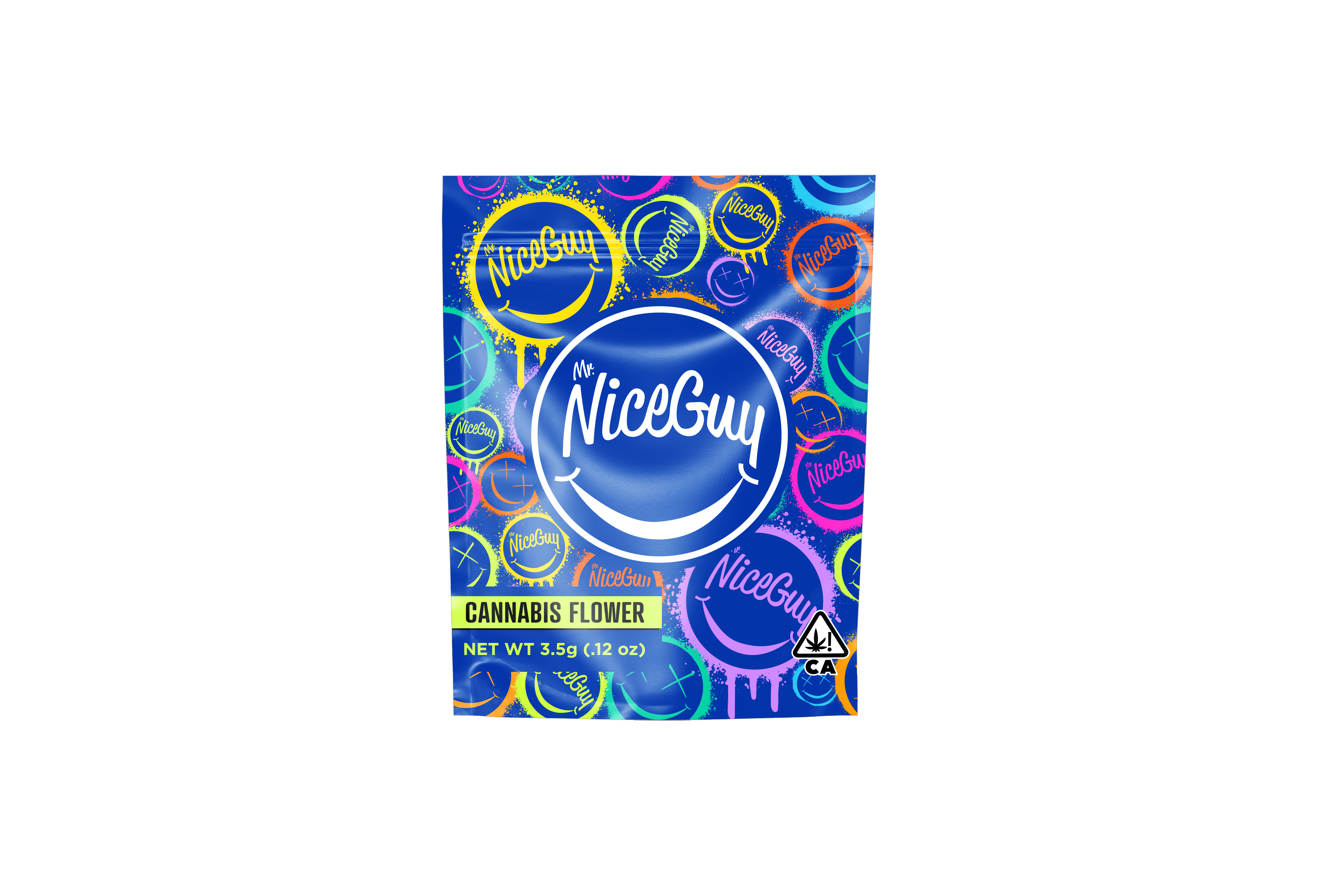 Photograph of product: MR. NICE GUY - FLOWER - - GOLD - Oui'd - MONSTER COOKIES - 3.5g