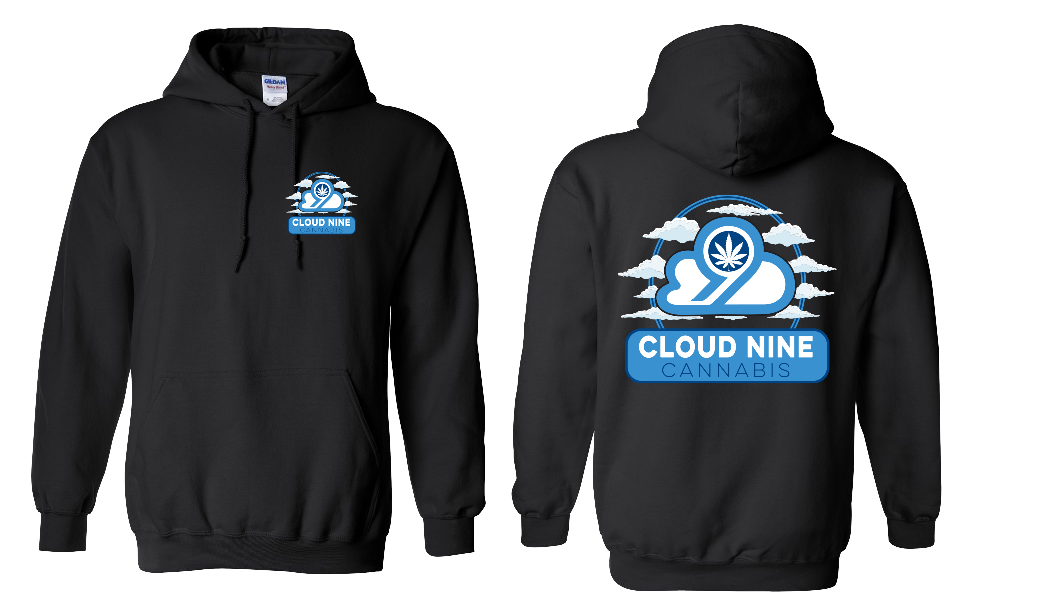Photograph of product: Cloud Nine leaf/Clouds XL Hoodie