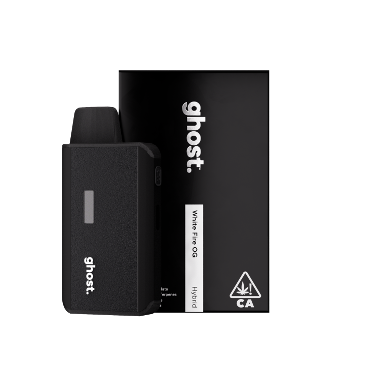 Photograph of product: GHOST | WHITE FIRE OG | AIO VAPE | 2G