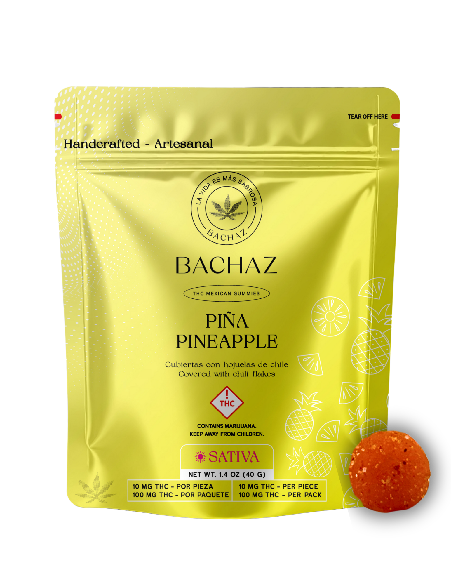 Photograph of product: Bachaz- Watermelon Oui'd Gummies 100mg