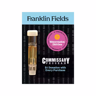 Photograph of product: Franklin Fields | Watermelon Zkittlez 510 Vape Cartridge
