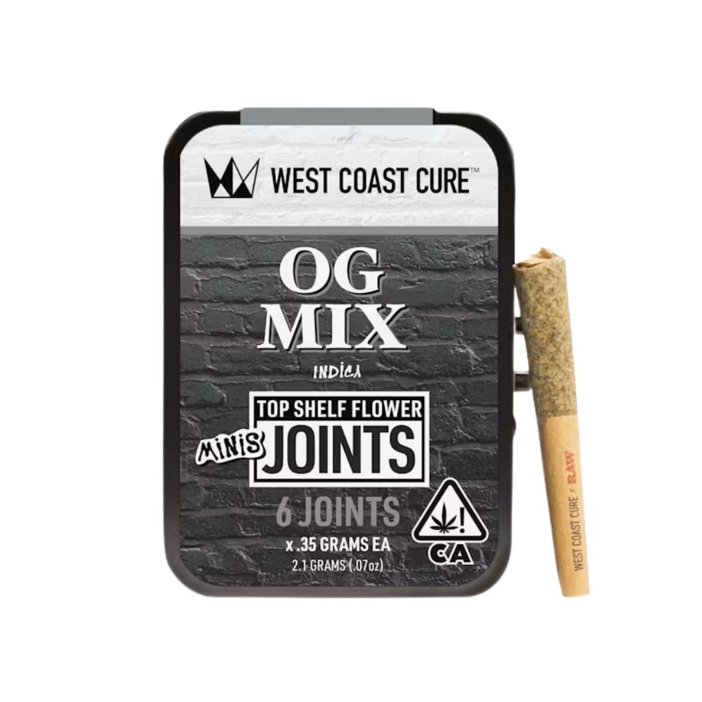Photograph of product: 6 PACK - OG MIX .35G - WEST COAST CURE