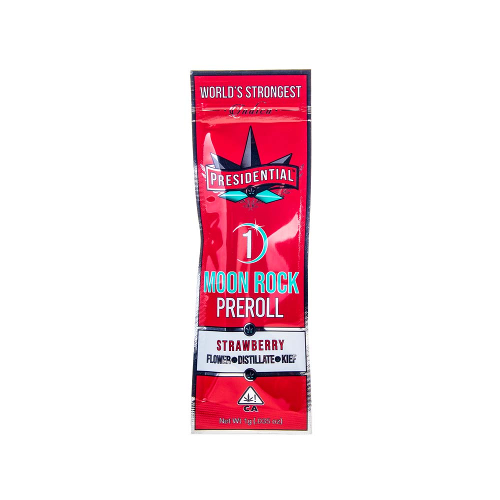 Photograph of product: Presidential | Infused Moonrock Strawberry Pre-roll (1.5g)
