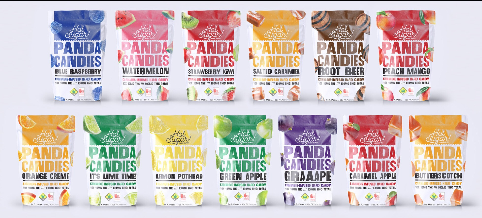 Photograph of product: (DOHC) (PP) Panda Candies 10pk 100mg Root Beer (H)
