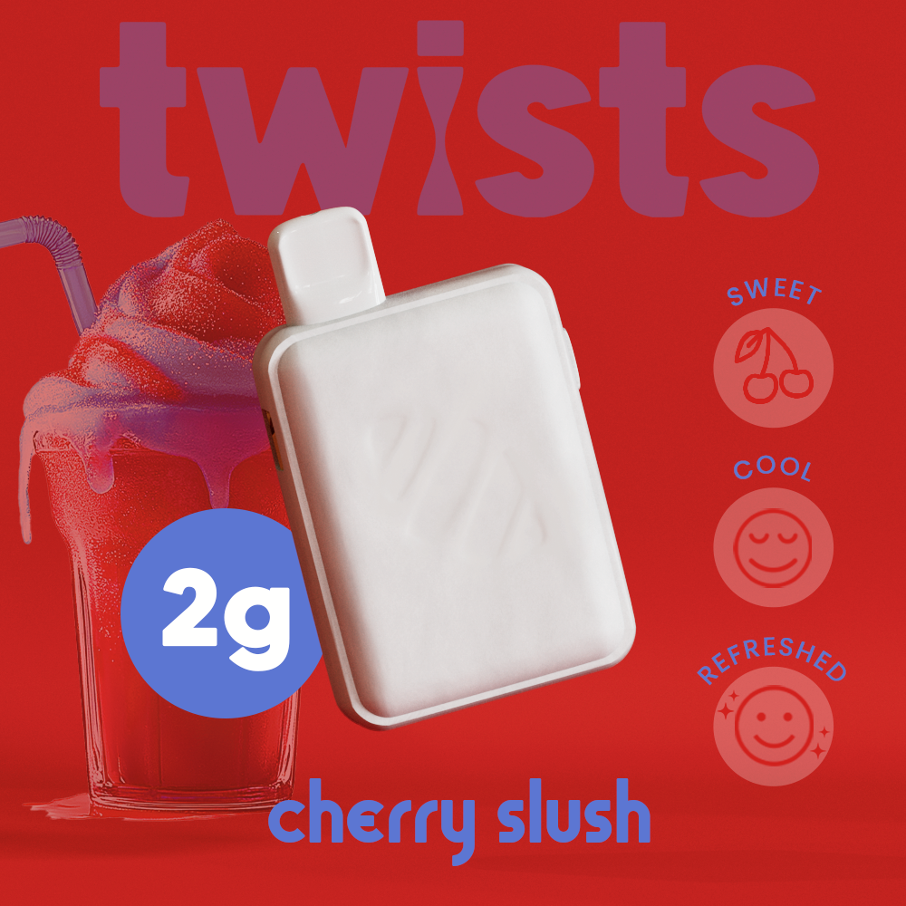 Photograph of product: Oil Twist Tugboat - Cherry Slush - Disposable - 2000mg